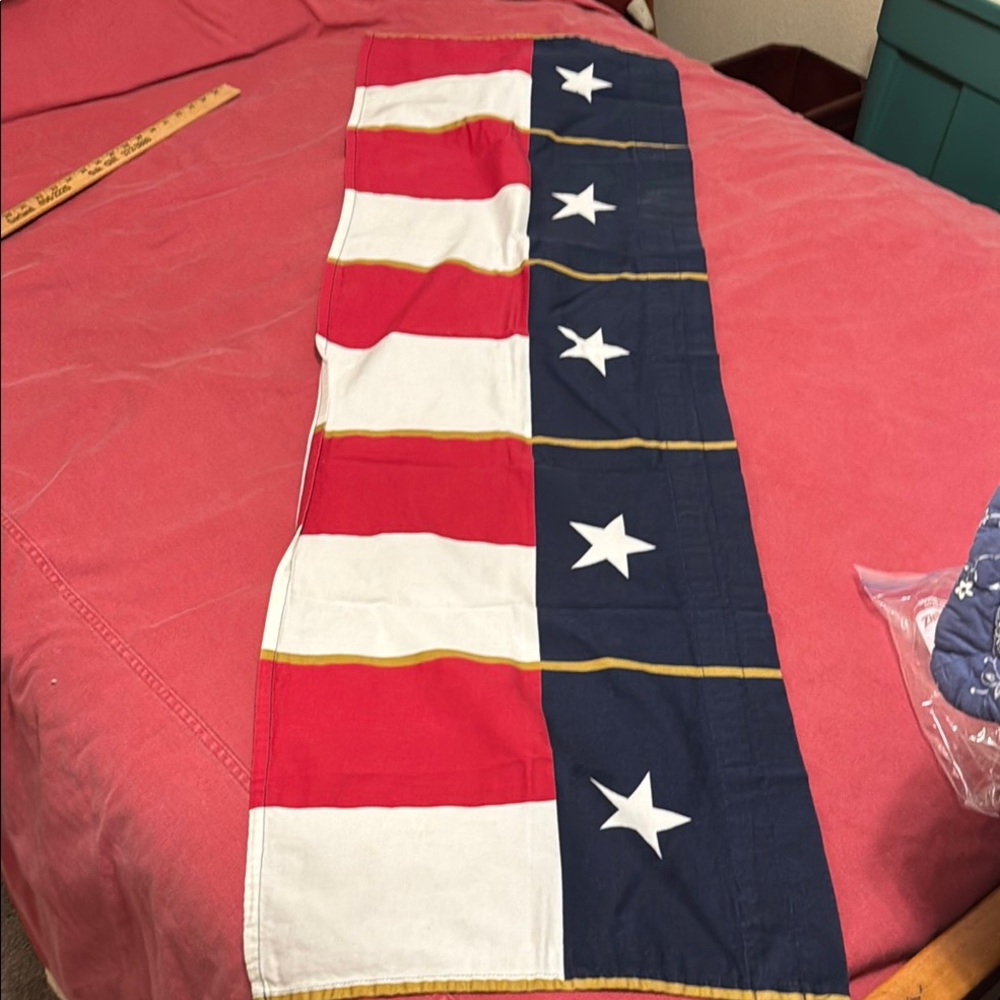 Springs Curtain Valance Red White & Blue Star Pattern Valance Curtain